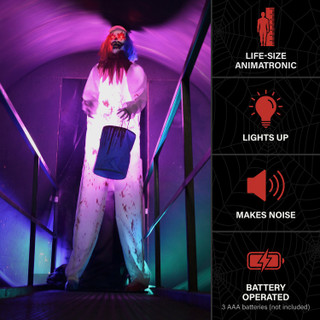 7.1-Ft. Standing Animated Painting Clown Animatronic