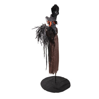 6-Ft. Standing Scarecrow Animatronic with Animated Crow