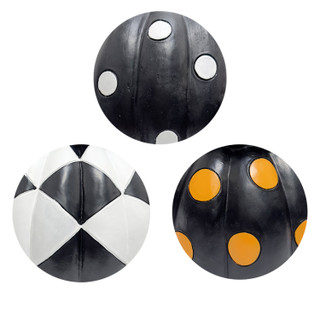 2.4-Ft. Designer Polka Dot Checkerboard Pumpkin Stack Halloween Decoration