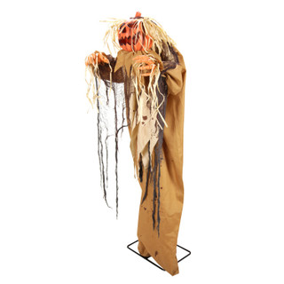 5.4-Ft. Standing Head Dropping Pumpkin Man Animatronic