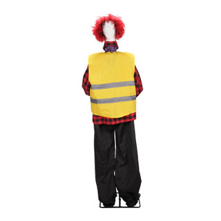 5.7-Ft. Standing Animated Clown Courier Animatronic