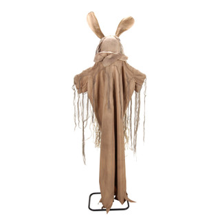5.6-Ft. Standing Animated Rabbit Animatronic, Brown