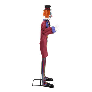 5.9-Ft. Standing Animated Clown Animatronic