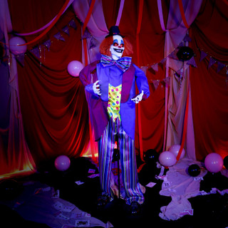 5.9-Ft. Standing Animated Clown Animatronic