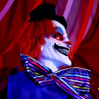 5.9-Ft. Standing Animated Clown Animatronic