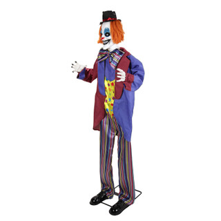 5.9-Ft. Standing Animated Clown Animatronic