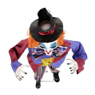 5.9-Ft. Standing Animated Clown Animatronic