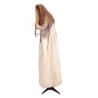3.9-Ft. Standing Rising Head Creepy Girl Animatronic
