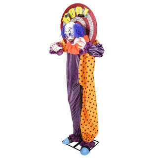 5.3-Ft. Standing Animated Clown Animatronic