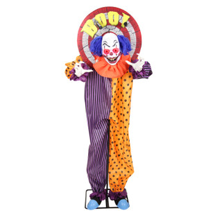 5.3-Ft. Standing Animated Clown Animatronic