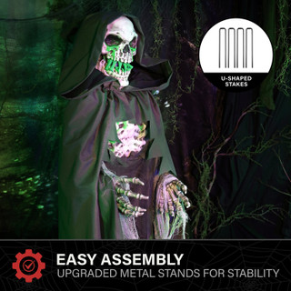 5.5-Ft. Standing Stretching Reaper Animatronic