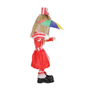 3.3-Ft. Standing Animated Girl with Umbrella Animatronic