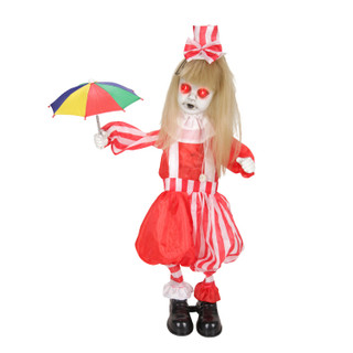 3.3-Ft. Standing Animated Girl with Umbrella Animatronic