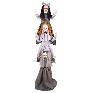 5.7-Ft. Standing Animated Triple Zombie Girls Animatronic