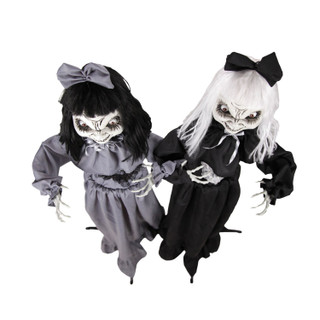 5-Ft. Standing Animated Girl Twins Animatronic