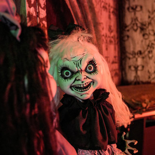5-Ft. Standing Animated Girl Twins Animatronic