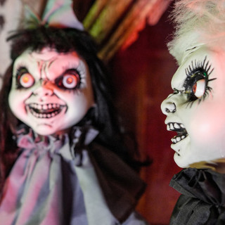 5-Ft. Standing Animated Girl Twins Animatronic