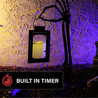 2.3-Ft. LED Zombie Hand with Lantern & Stake for Indoors & Covered Outdoors, Battery Operated (2 AA)
