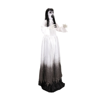 5.9-Ft. Standing Raising Lady Animatronic