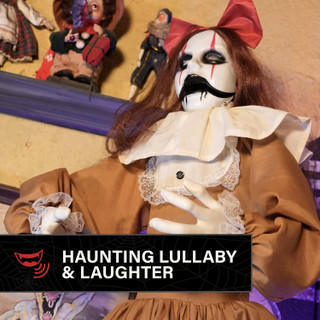 5.4-Ft.Standing Pop-Up Creepy Lady Animatronic
