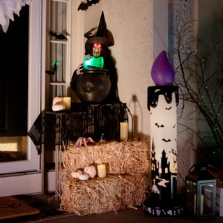 1.8-Ft. Witch Pouring Potion Tabletop Animatronic