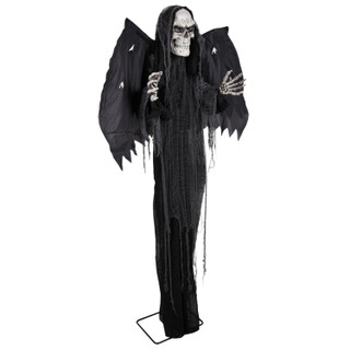 6-Ft. Standing Animated Reaper with Wings Animatronic