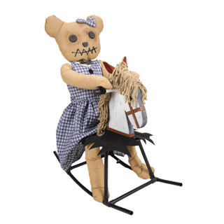 2.1-Ft. Bear Riding Rocking Horse Animatronic