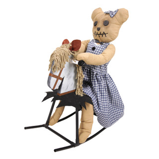 2.1-Ft. Bear Riding Rocking Horse Animatronic