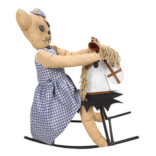 2.1-Ft. Bear Riding Rocking Horse Animatronic