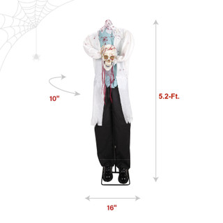 5.2-Ft. Standing Shaking Headless Doctor Animatronic