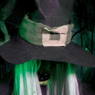 4.3-Ft. Animated Sitting Witch Animatronic