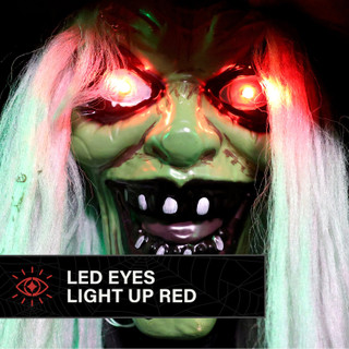 4.3-Ft. Animated Sitting Witch Animatronic