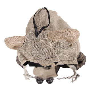 3.3-Ft. Standing Animated Burlap Bear Animatronic