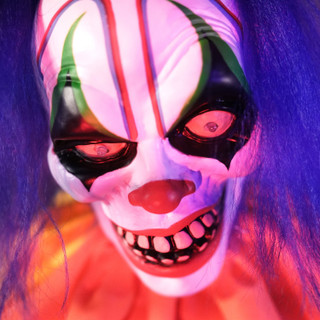 5.5-Ft. Standing Jump Scared Clown Animatronic