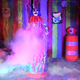 5.5-Ft. Standing Jump Scared Clown Animatronic