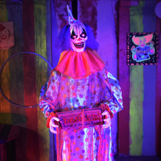 5.5-Ft. Standing Jump Scared Clown Animatronic
