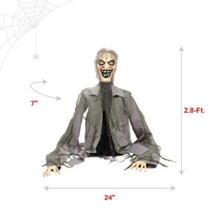 2.8-Ft. Rising Zombie Animatronic