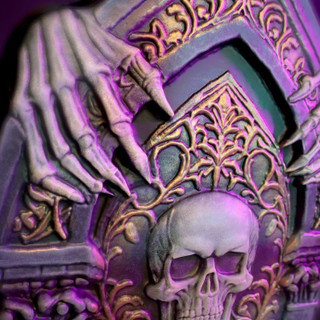 4-Ft. Animated Reaper with Tombstone Animatronic