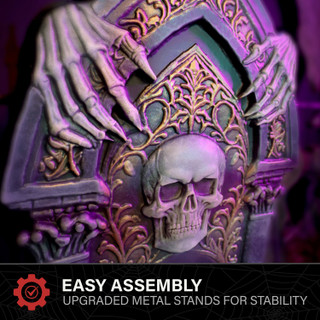 4-Ft. Animated Reaper with Tombstone Animatronic