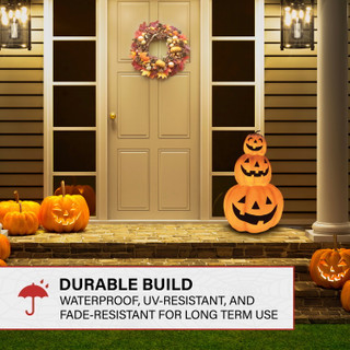 2.4-Ft. 3 Stacking Pumpkins Blow Mold with Lights