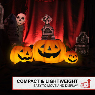 2.4-Ft. 3 Stacking Pumpkins Blow Mold with Lights