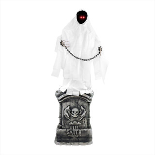 4.3-Ft. Touch-Activated Animated Spectre on Tomb Halloween Accessory