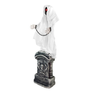 4.3-Ft. Touch-Activated Animated Spectre on Tomb Halloween Accessory