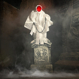 4.3-Ft. Touch-Activated Animated Spectre on Tomb Halloween Accessory
