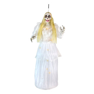 5-Ft. Touch-Activated Animated Hanging Spinning Bride Halloween Animatronic