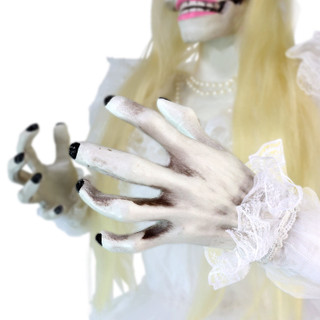 5-Ft. Touch-Activated Animated Hanging Spinning Bride Halloween Animatronic