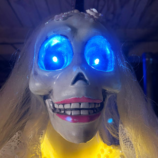 5-Ft. Touch-Activated Animated Hanging Spinning Bride Halloween Animatronic