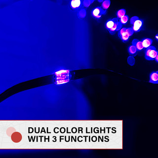 12-Ft. Prelit Spider Web with 3 Multicolor Light Functions