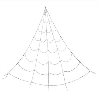 12-Ft. Prelit Spider Web with 3 Multicolor Light Functions