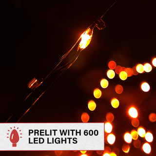 12-Ft. Prelit Spider Web with 3 Multicolor Light Functions
